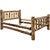 Cascade Bed with Laser Engraved Bronc Design - Full