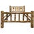 Cascade Bed with Laser Engraved Bronc Design - Full