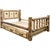 Cascade Storage Bed with Laser Engraved Bronc Design - Full