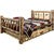 Cascade Storage Bed with Laser Engraved Bronc Design - Queen