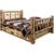 Cascade Storage Bed with Laser Engraved Bronc Design - Cal. King