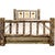Cascade Storage Bed with Laser Engraved Bronc Design - Cal. King