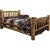 Cascade Bed with Laser Engraved Wolf Design - Full