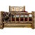 Cascade Storage Bed with Laser Engraved Bronc Design - Twin