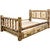 Cascade Storage Bed with Laser Engraved Wolf Design - Full