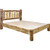 Cascade Platform Bed with Laser Engraved Wolf Design - Full