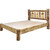 Cascade Platform Bed with Laser Engraved Bronc Design - Cal. King