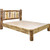 Cascade Platform Bed with Laser Engraved Wolf Design - King