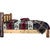 Cascade Platform Bed with Laser Engraved Wolf Design - King