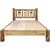 Cascade Platform Bed with Laser Engraved Bronc Design - Twin