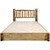 Cascade Platform Storage Bed with Laser Engraved Wolf Design - Full