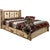 Cascade Platform Storage Bed with Laser Engraved Bronc Design - Twin