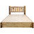 Cascade Platform Storage Bed with Laser Engraved Bronc Design - Twin