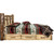 Cascade Platform Storage Bed with Laser Engraved Bronc Design - Twin