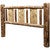 Cascade Headboard with Laser Engraved Wolf Design - Full