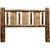Cascade Headboard with Laser Engraved Wolf Design - Queen