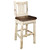 Asheville Barstool with Back - Saddle Upholstery