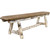 Asheville Plank Bench - 6 Foot - Buckskin Upholstery