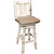 Asheville Swivel Barstool - Buckskin Upholstery