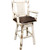 Asheville Captain's Swivel Barstool - Saddle Upholstery