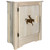 Denver Cabinet with Engraved Bronc - Left Hinged