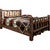 Denver Bed with Engraved Wolves - Cal King