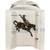 Denver Magazine Rack with Engraved Bronc - Lacquered