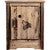 Denver Cabinet with Engraved Wolf - Right Hinged - Stained & Lacquered