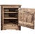 Denver Cabinet with Engraved Wolf - Right Hinged - Stained & Lacquered
