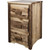 Denver Nightstand with Three Drawers - Stained & Lacquered