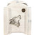 Denver Magazine Rack with Engraved Wolf - Lacquered