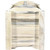 Denver Magazine Rack with Engraved Wolf - Lacquered