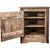 Denver Cabinet with Engraved Bronc - Left Hinged - Stained & Lacquered