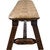Denver Plank Bench with Buckskin Seat - 6 Foot - Stained & Lacquered