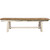Denver Plank Bench with Buckskin Seat - 6 Foot - Lacquered