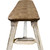 Denver Plank Bench with Buckskin Seat - 6 Foot - Lacquered