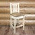 Denver Counter Height Barstool with Back & Buckskin Seat - Lacquered