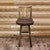 Denver Swivel Barstool with Back & Saddle Seat - Stained & Lacquered