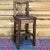 Denver Counter Height Barstool with Back & Saddle Seat - Stained & Lacquered