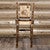 Denver Counter Height Barstool with Engraved Wolf Back - Stained & Lacquered