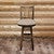 Denver Swivel Barstool with Back & Buckskin Seat - Stained & Lacquered