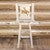 Denver Swivel Barstool with Engraved Bronc Back - Lacquered