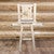 Denver Swivel Barstool with Engraved Wolf Back - Lacquered