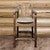 Denver Counter Height Captain's Barstool with Buckskin Seat - Stained & Lacquered