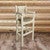 Denver Captain's Barstool with Buckskin Seat - Lacquered