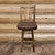 Denver Counter Height Swivel Barstool with Back & Saddle Seat - Stained & Lacquered