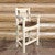 Denver Counter Height Captain's Barstool with Saddle Seat - Lacquered