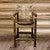 Denver Counter Height Captain's Barstool with Saddle Seat - Stained & Lacquered