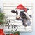 Santa Cow Wall Art