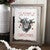 Festive Yak Framed Wall Art